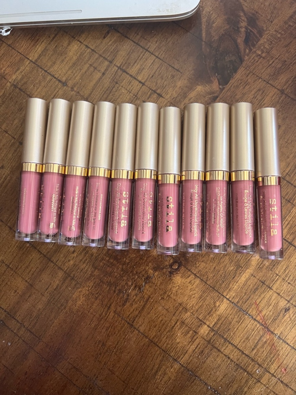 Set of 11 Stila SAD deluxe liquid lip in Patina -